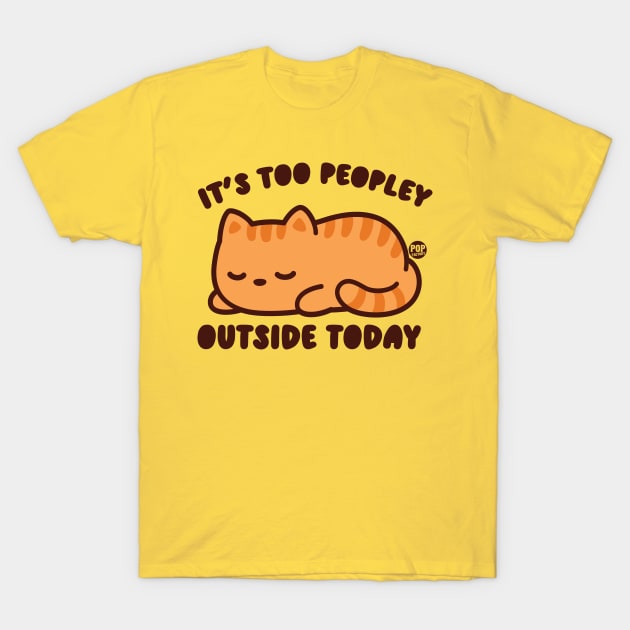 TOO PEOPLEY CAT T-Shirt by toddgoldmanart